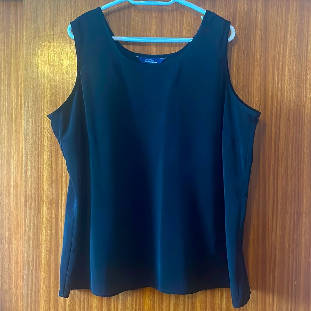 Never worn size 24, 100% Rayon tank top from Pennington’s. Lightweight and soft.